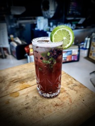 Blackberry Bourbon Smash